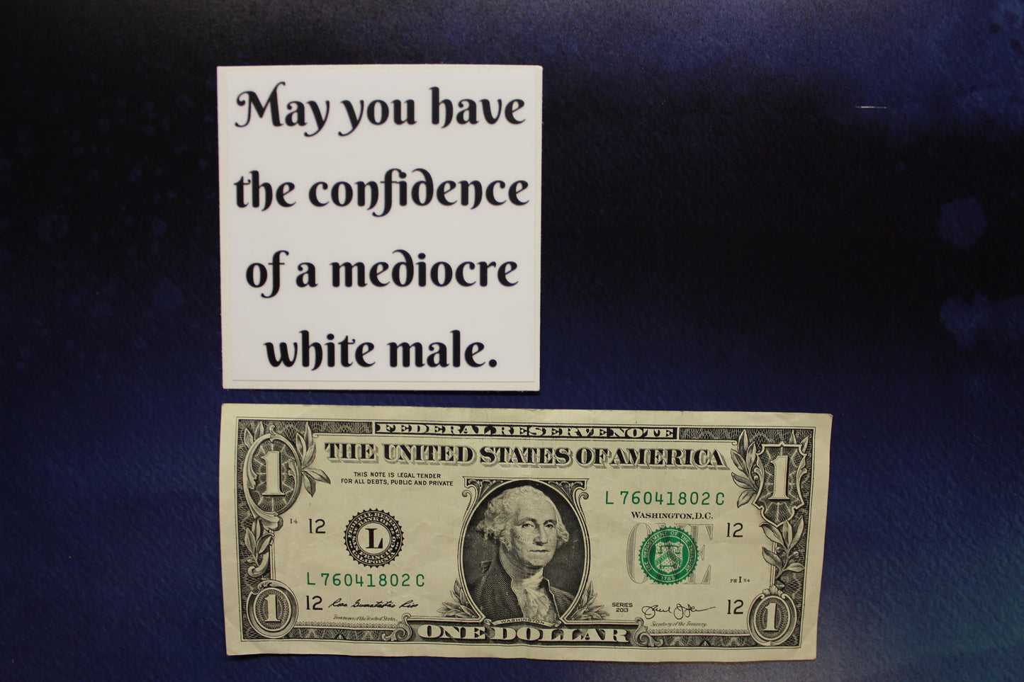 Mediocre White Male Vinyl Sticker