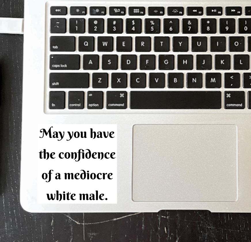 Mediocre White Male Vinyl Sticker