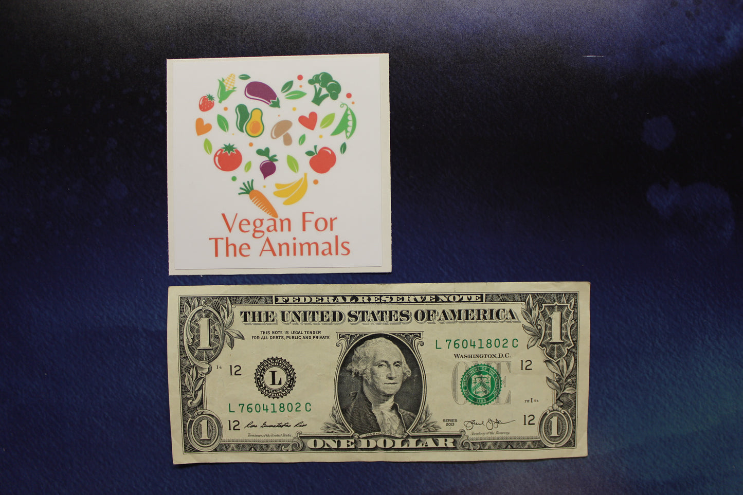Vegan For The Animals Vinyl Sticker