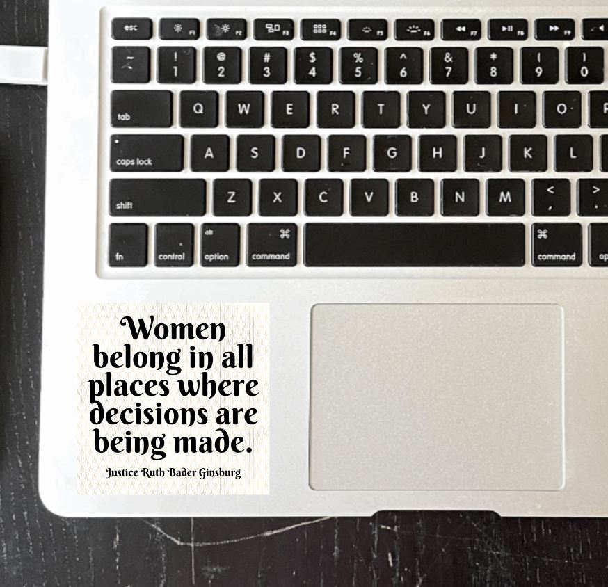 RBG - Women Belong In All Places Vinyl Sticker