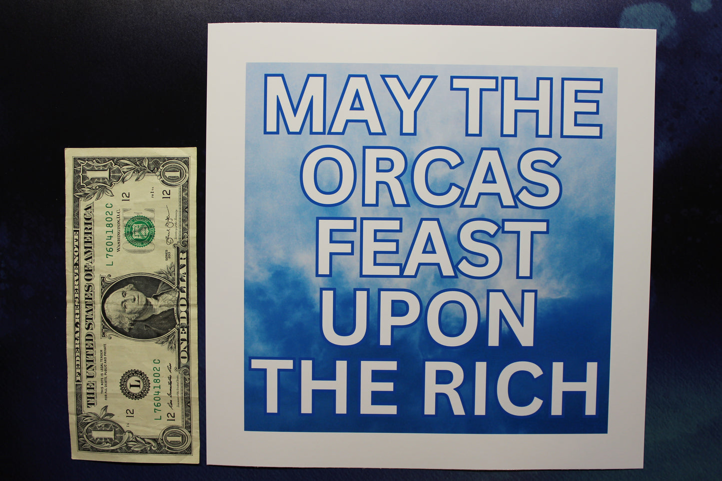 May Orcas Feast Upon The Rich Print