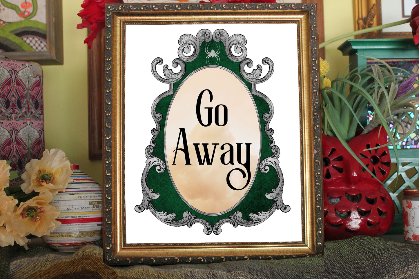 Go Away Print Ready to be framed