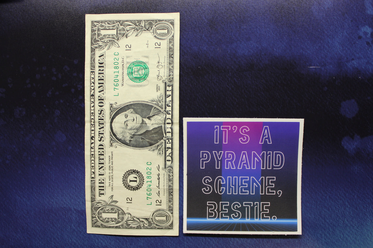 It's a Pyramid Scheme, Bestie Vinyl Sticker