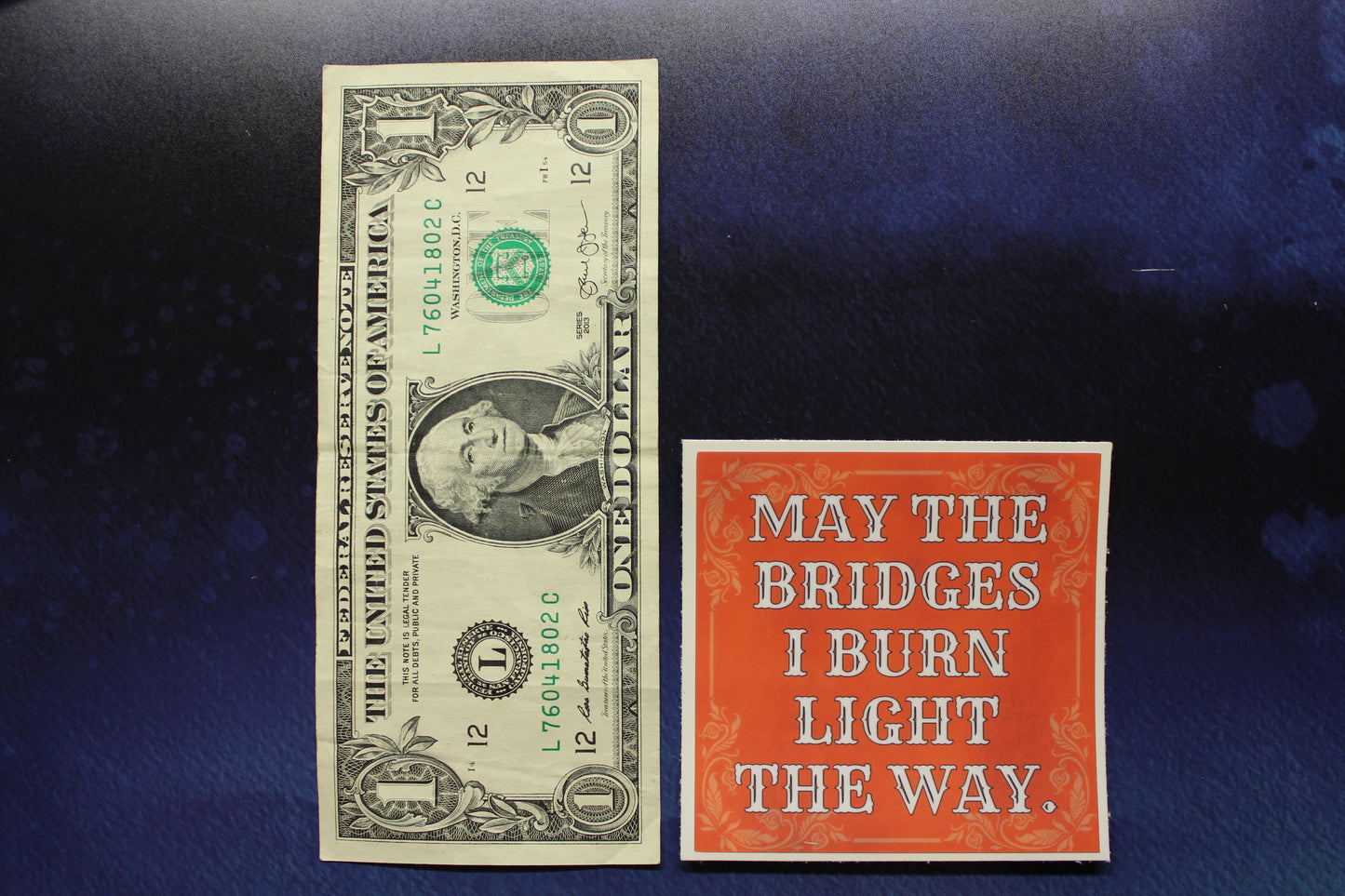 May The Bridges I Burn Light The Way Vinyl Sticker