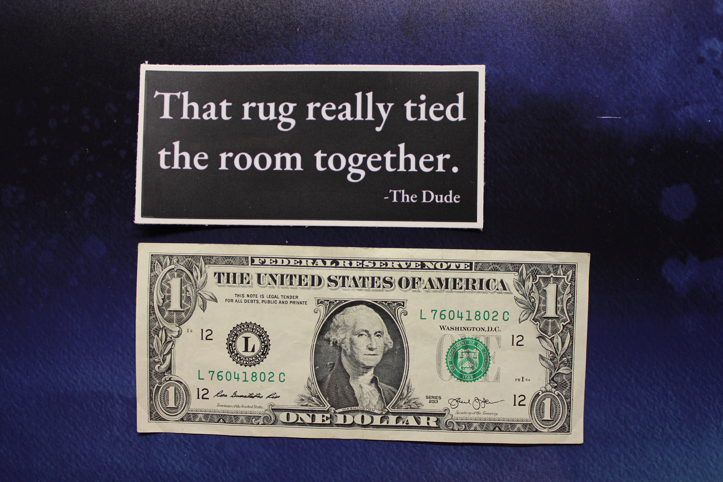 This Rug Really Tied the Room Together Vinyl Sticker
