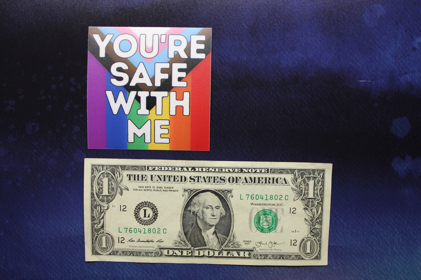 You're Safe With Me Vinyl Sticker