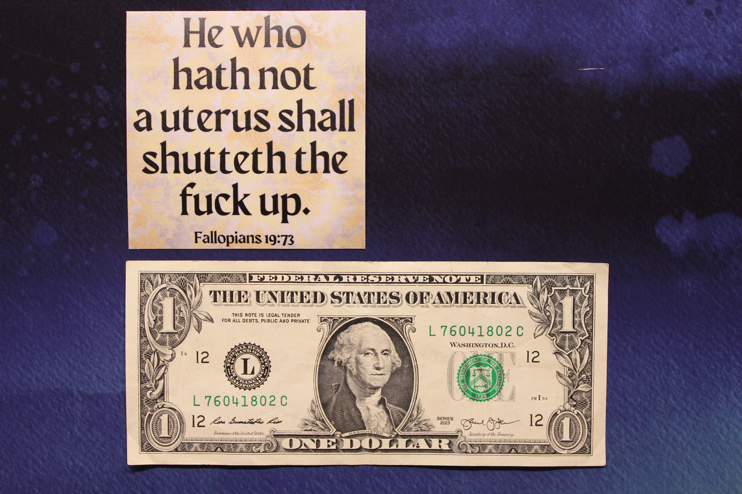 Fallopians 19:73 Vinyl Bumper Sticker Reproductive Rights
