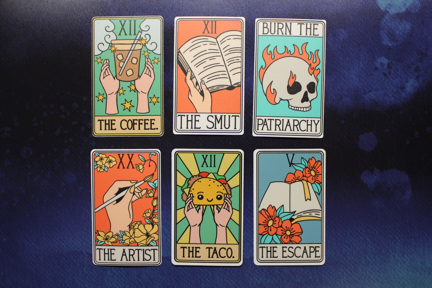 Mock Tarot Vinyl Stickers