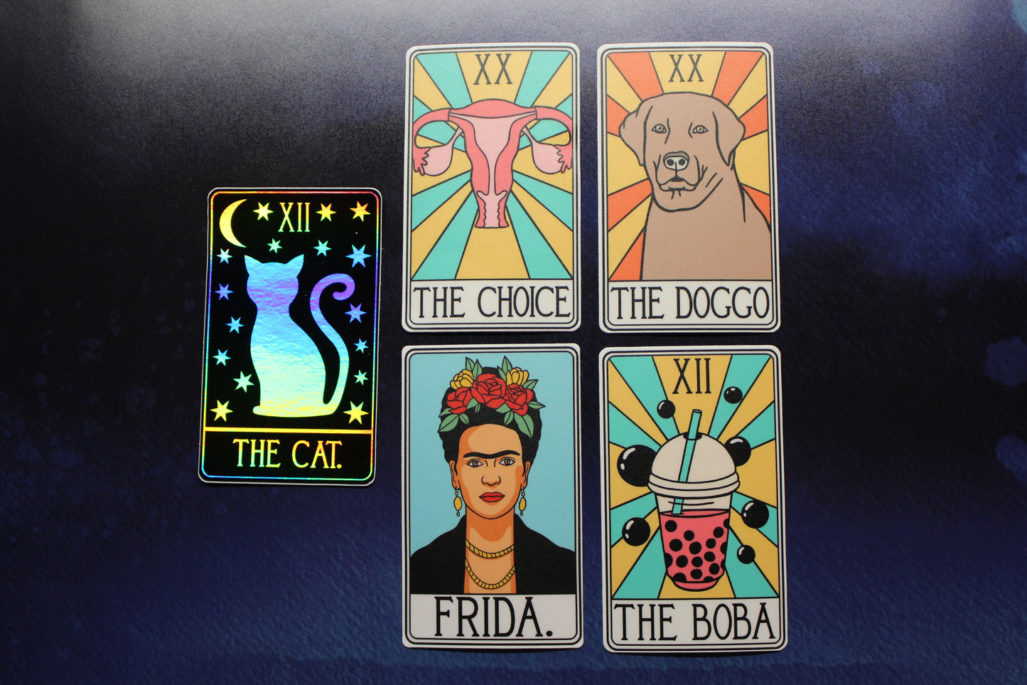 Mock Tarot Vinyl Stickers