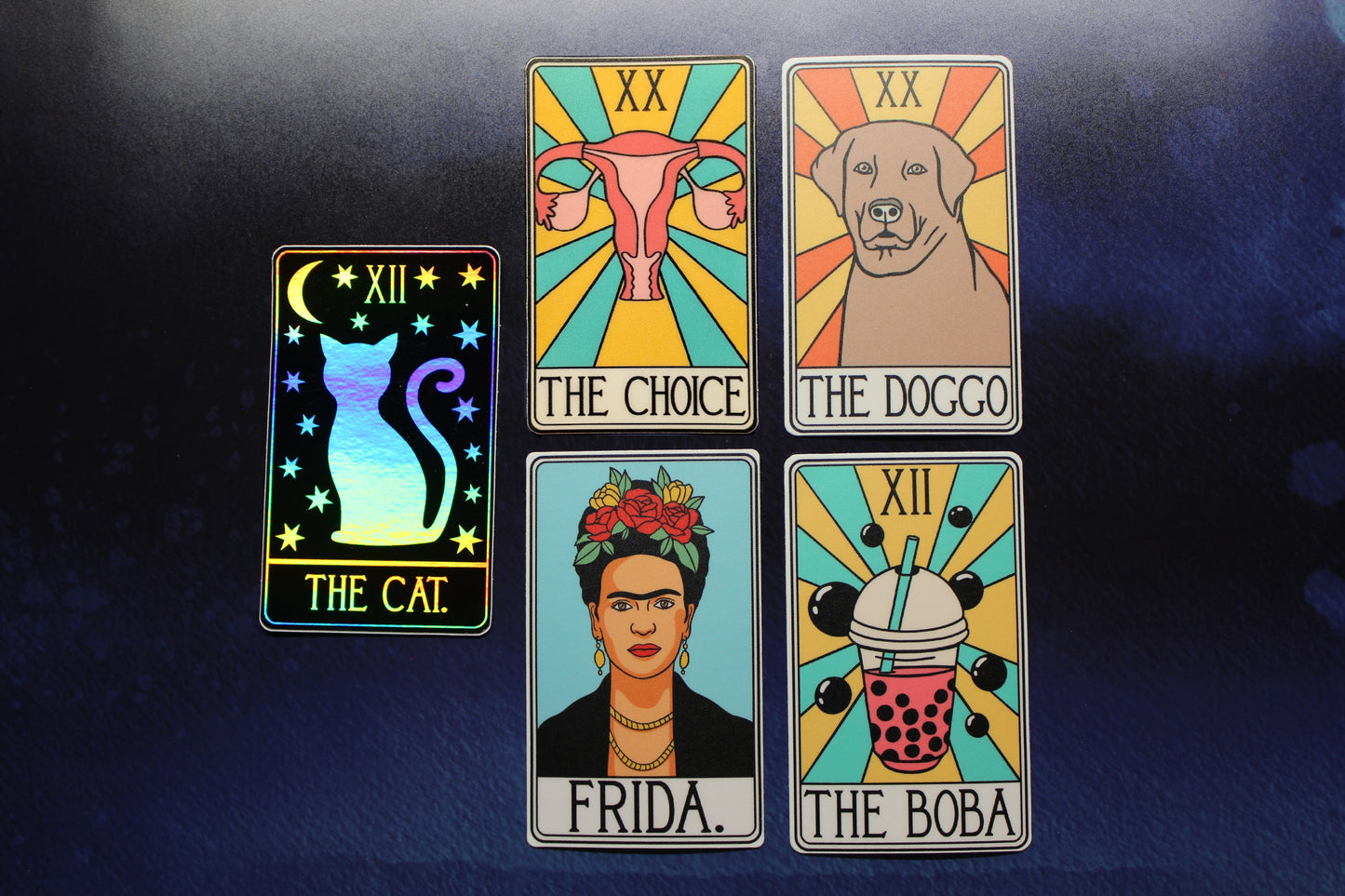 Mock Tarot Vinyl Stickers