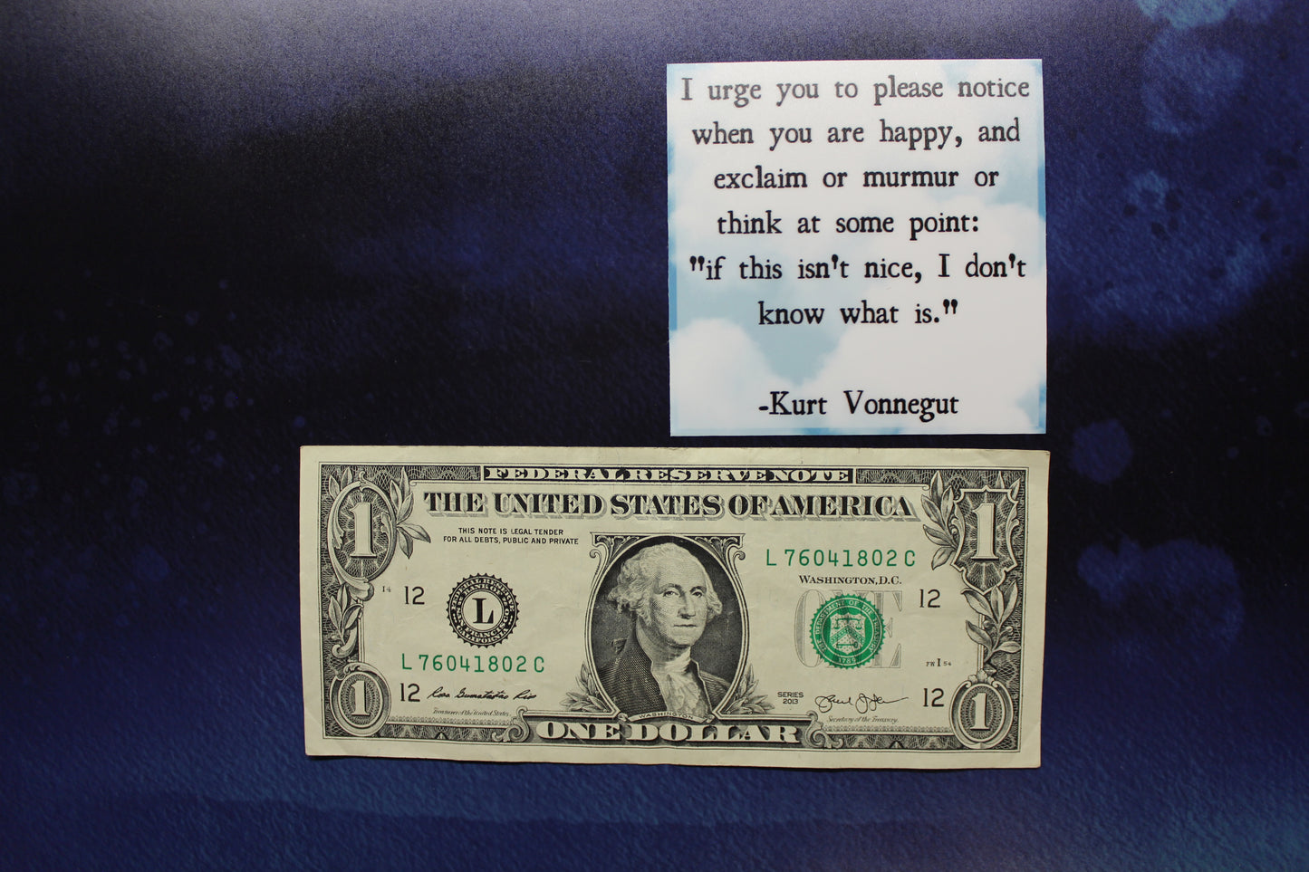Kurt Vonnegut Vinyl Sticker
