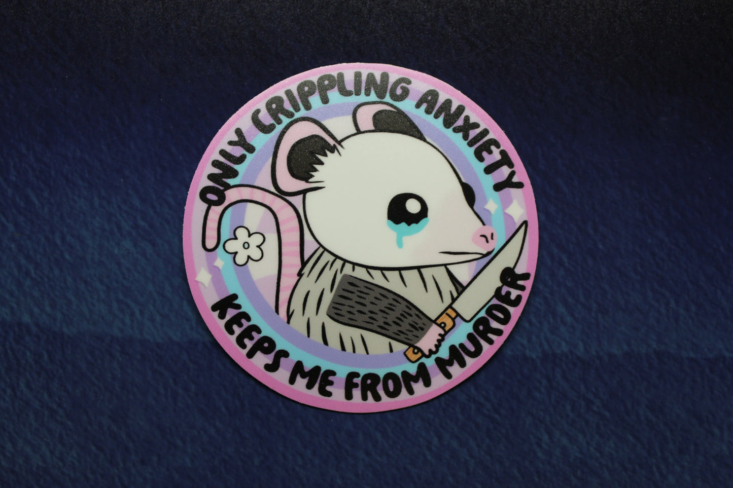 Murder Possum Vinyl Sticker