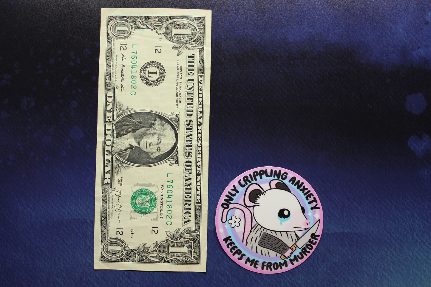 Murder Possum Vinyl Sticker