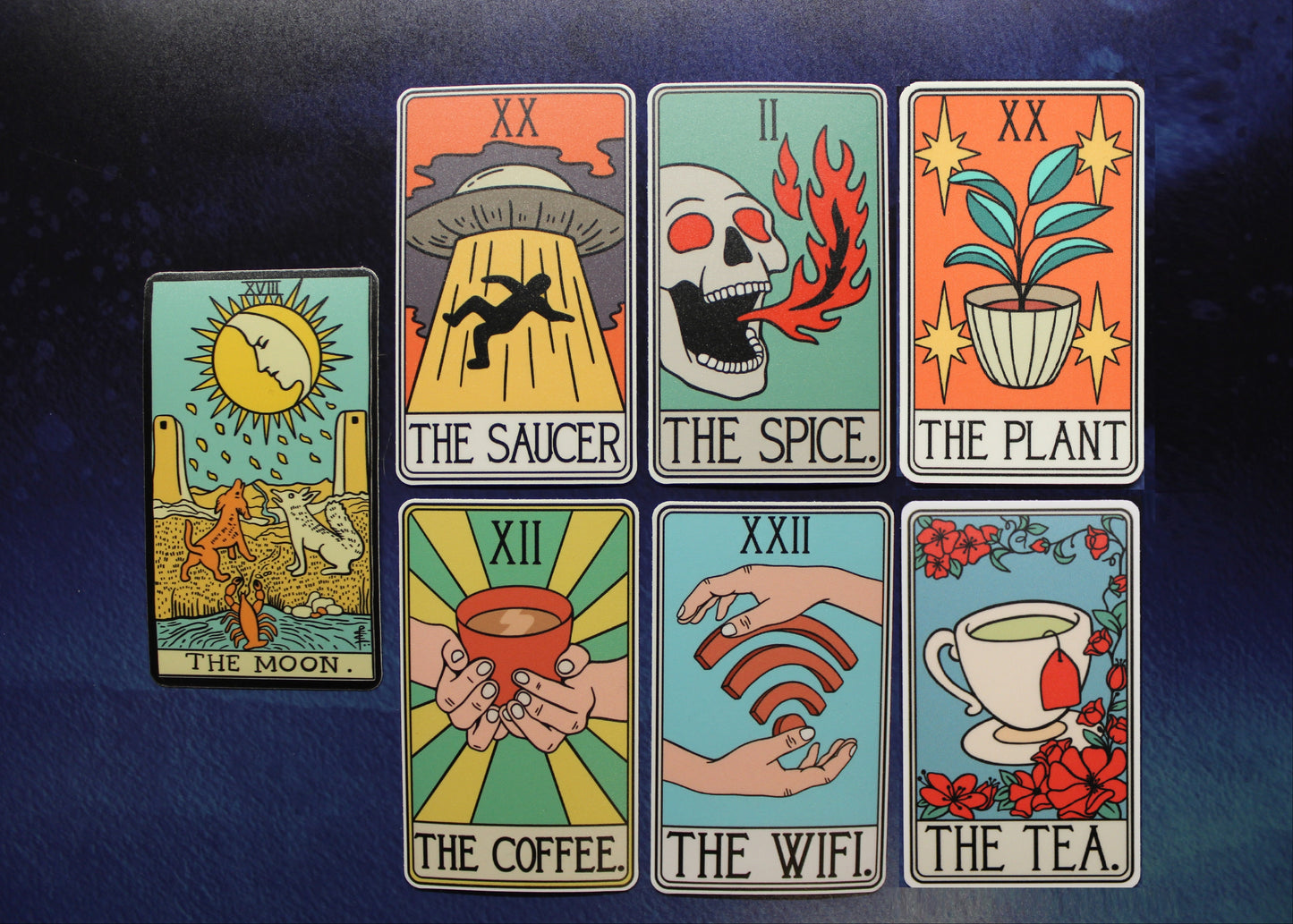 Mock Tarot Vinyl Stickers
