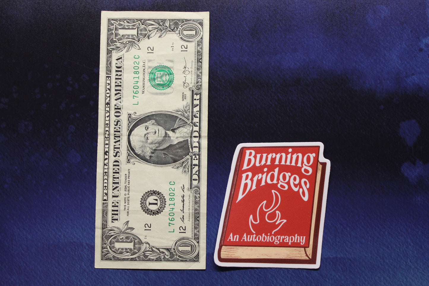 Burning Bridges Vinyl Sticker