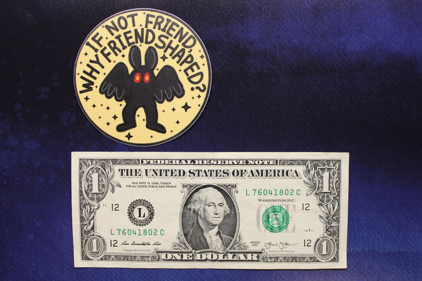 Mothman/Cryptid Friend Vinyl Sticker