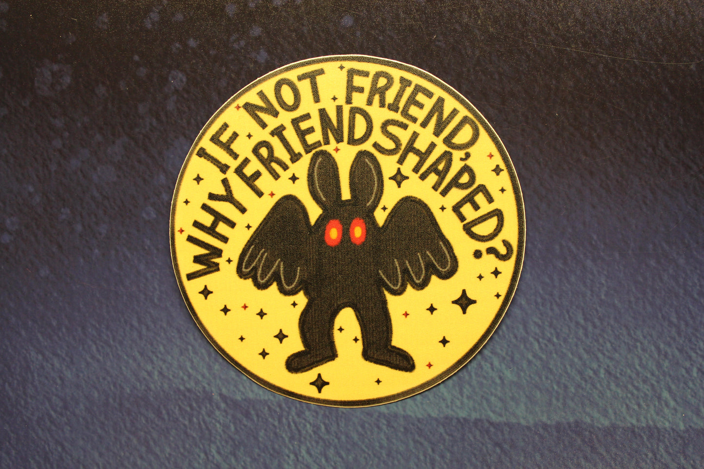 Mothman/Cryptid Friend Vinyl Sticker