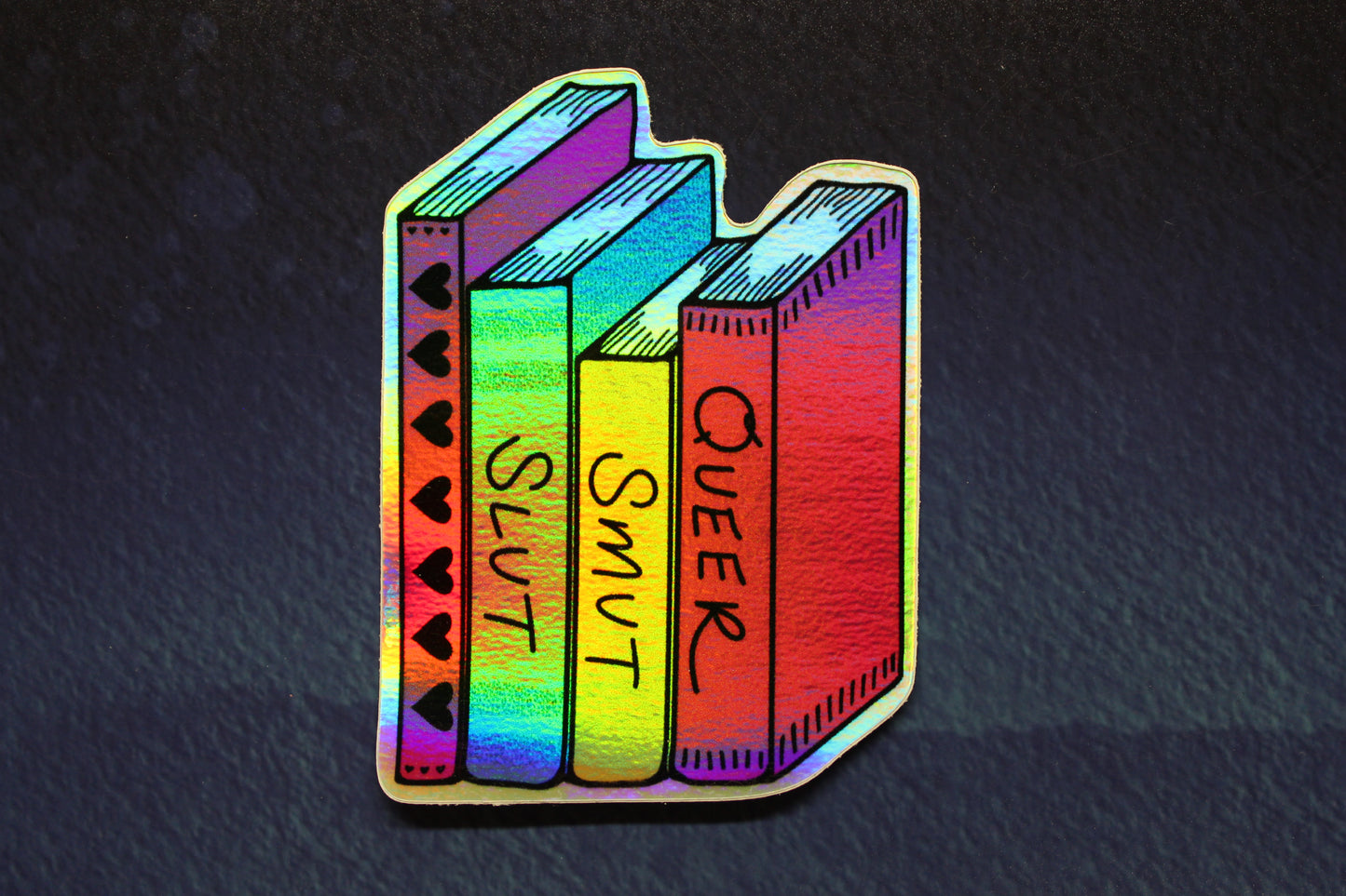 Queer Smut Slut Holographic Vinyl Sticker