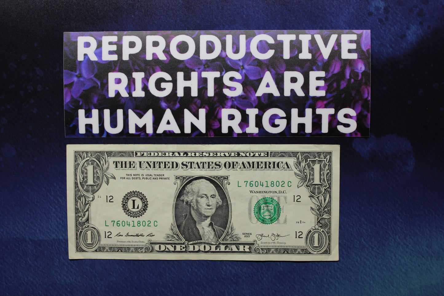 Reproductive Rights Are Human Rights Vinyl Bumper Sticker