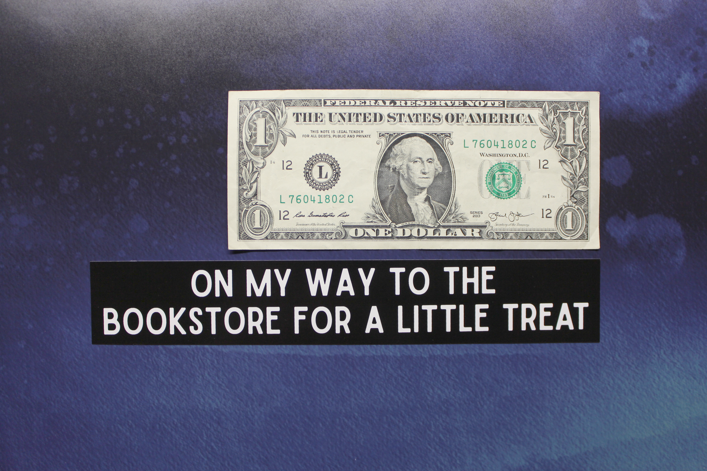 On My Way To The Bookstore For A Little Treat Vinyl Sticker