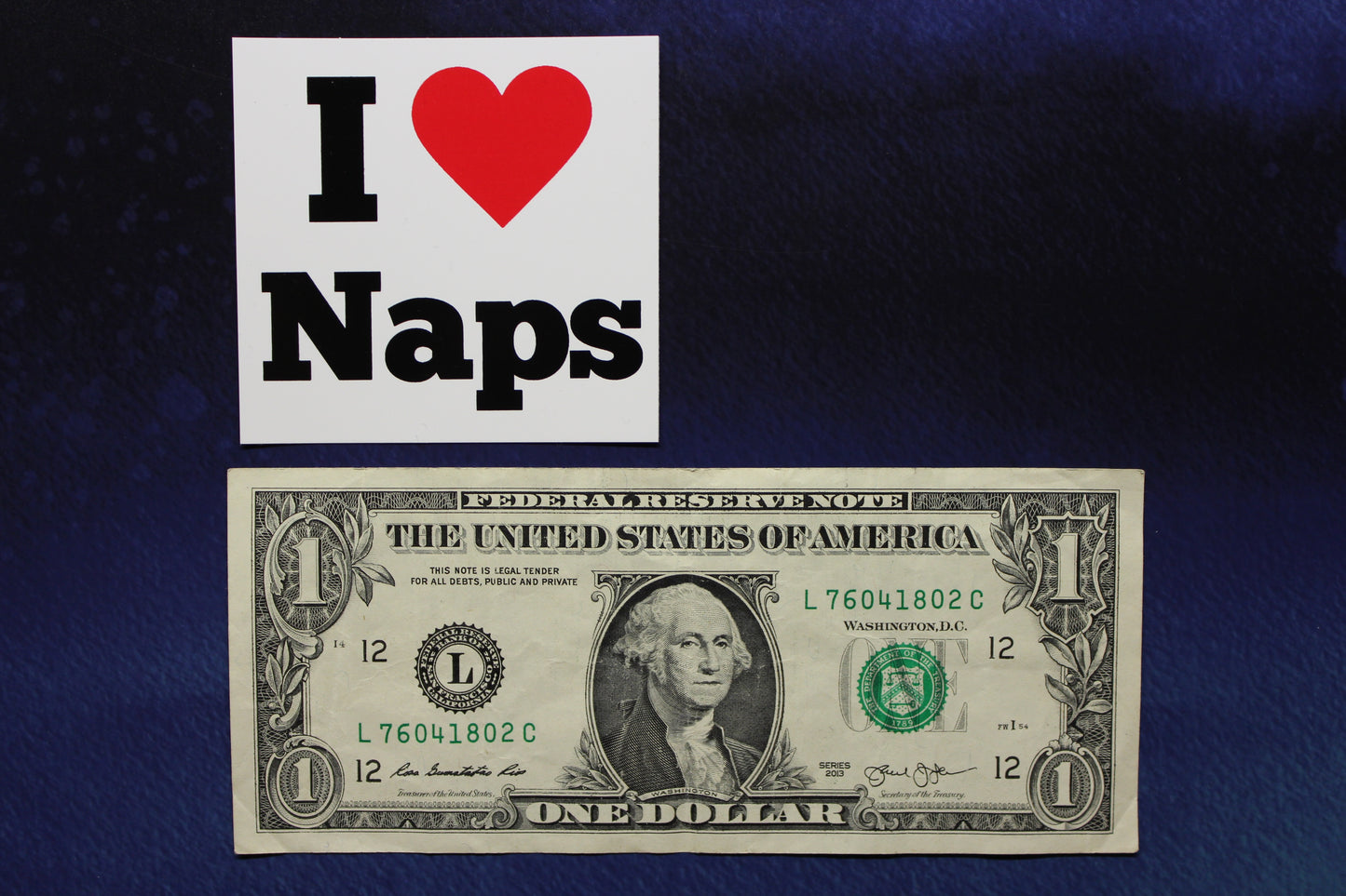 I (Heart) Naps Vinyl Sticker