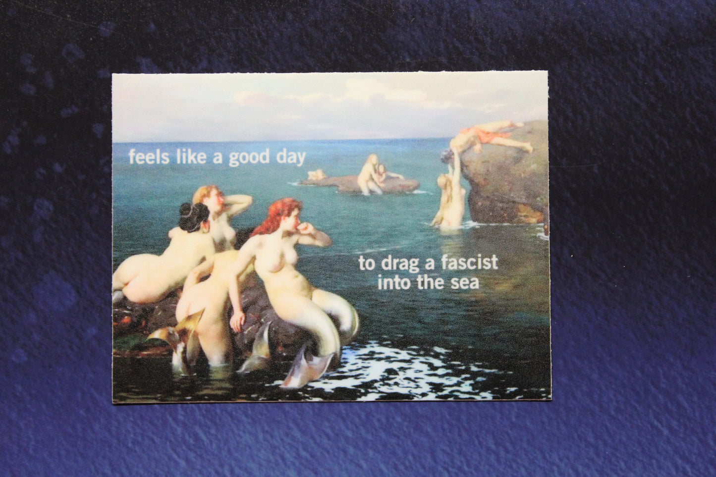 Drag A Fascist Into The Sea Vinyl Sticker
