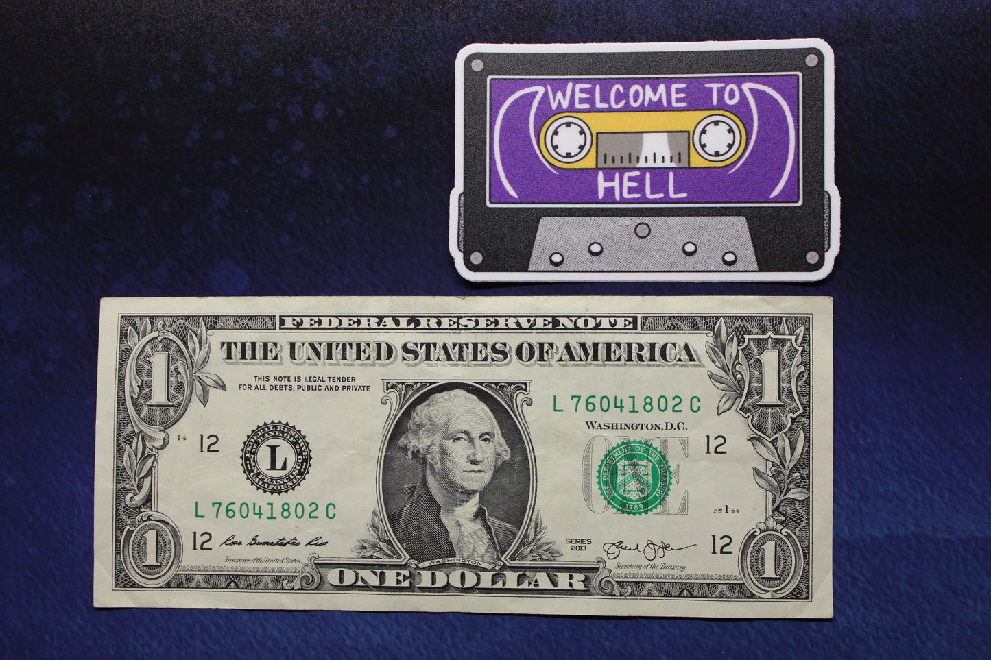 Welcome to Hell Tape Vinyl Sticker