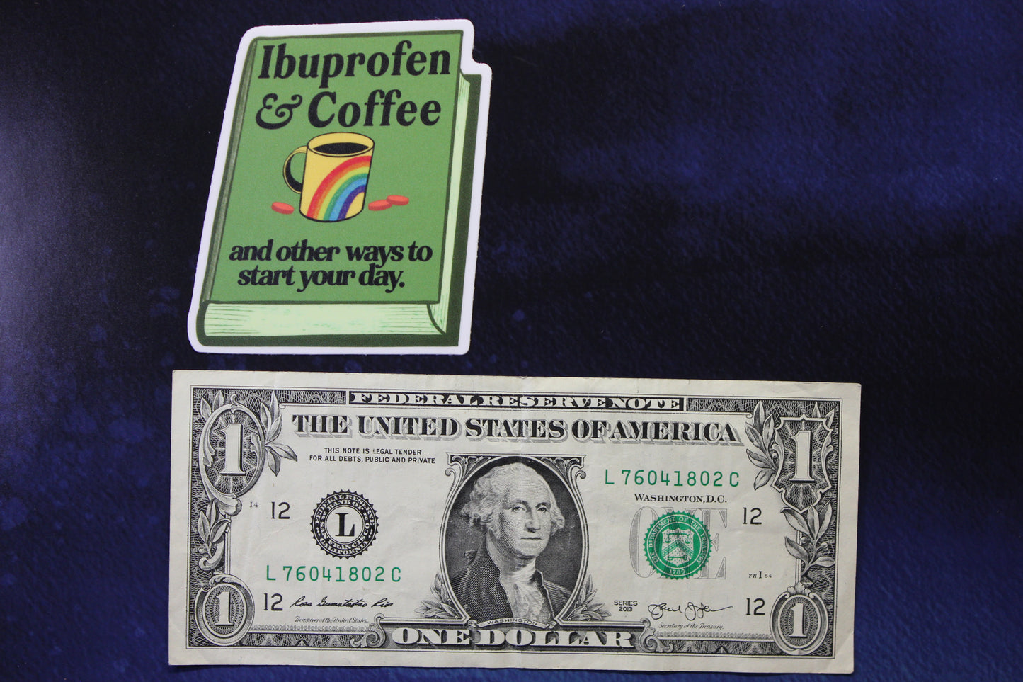 Ibuprofen & Coffee Vinyl Sticker