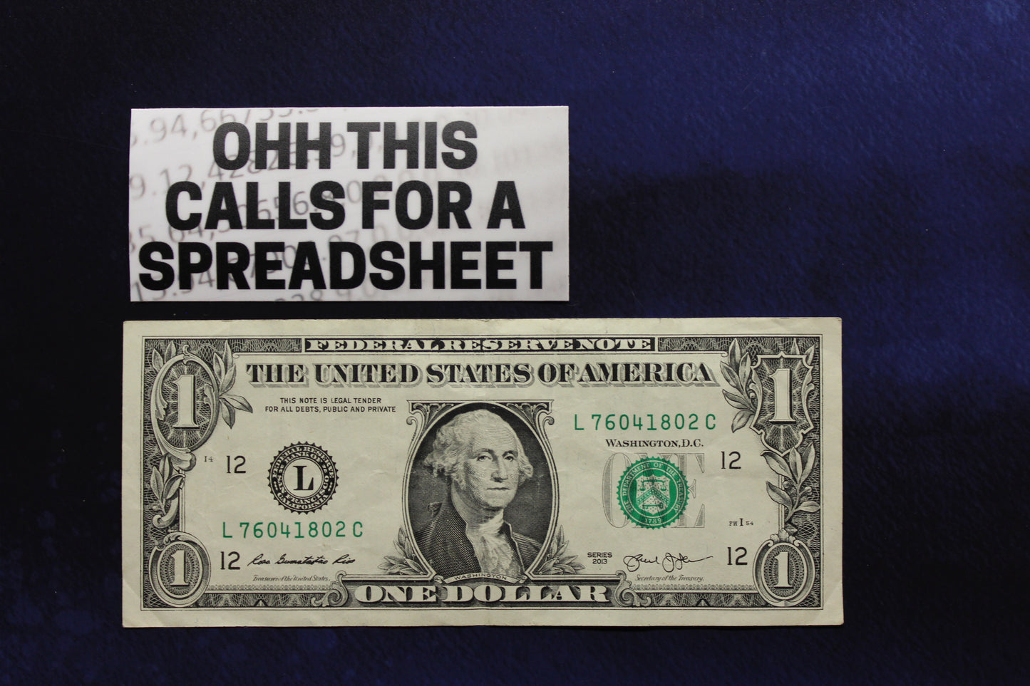 Oh This Calls For a Spreadsheet Vinyl Sticker