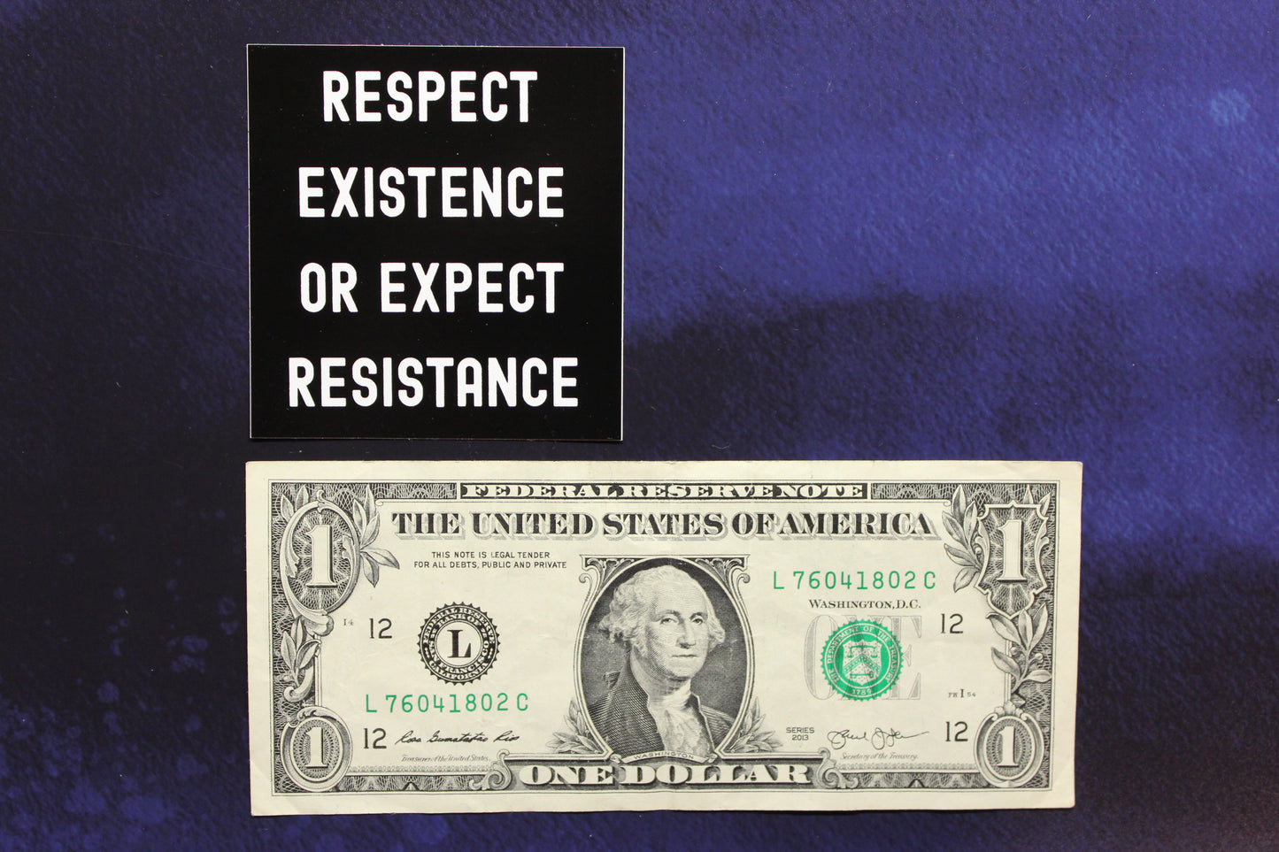 Respect Existence or Expect Resistance Vinyl Sticker