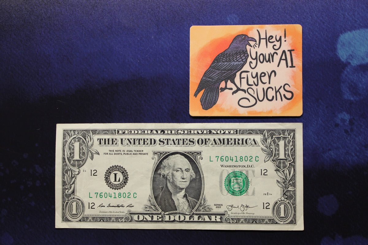 Your AI Flyer Sucks Vinyl Sticker