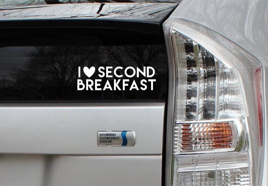 I <3 Second Breakfast Vinyl Decal