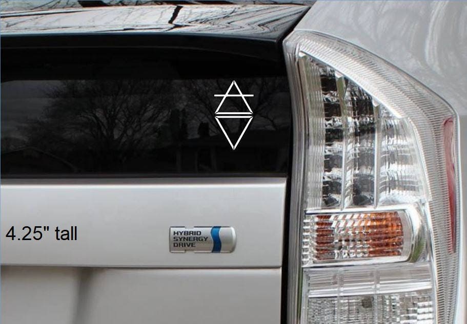 Florence and The Machine Air Water Symbol Vinyl Decal