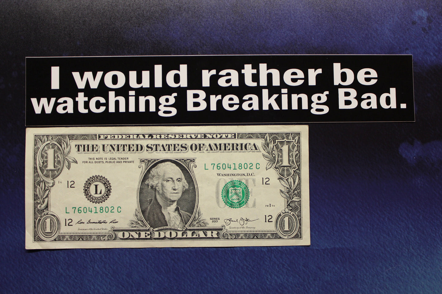 I would rather be watching Breaking Bad vinyl sticker laptop car bike