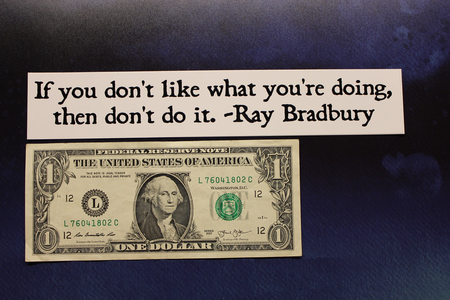 Ray Bradbury vinyl bumper sticker car bike laptop