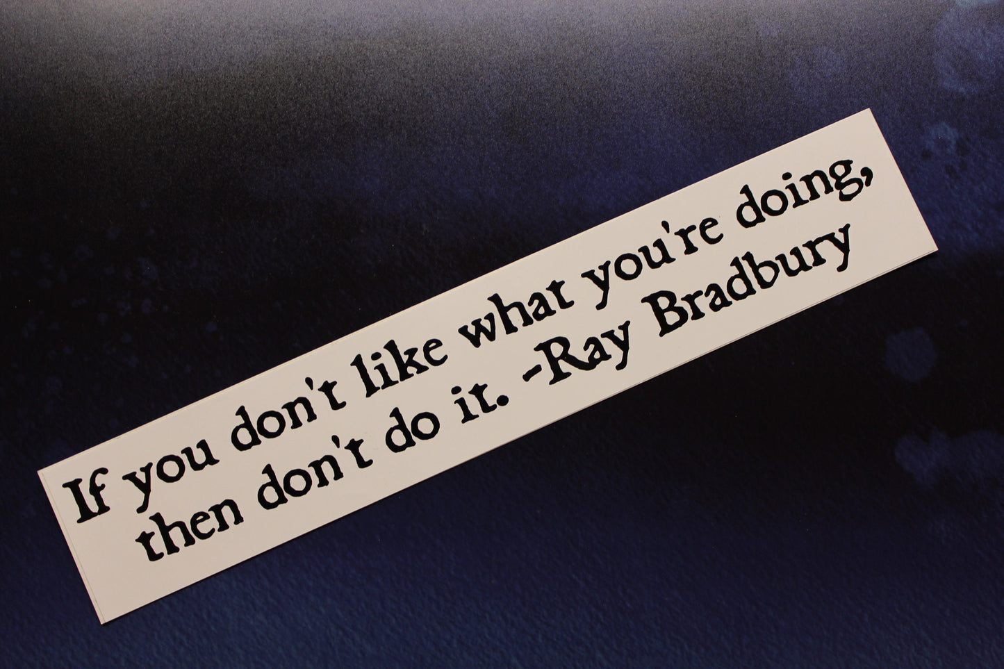 Ray Bradbury vinyl bumper sticker car bike laptop