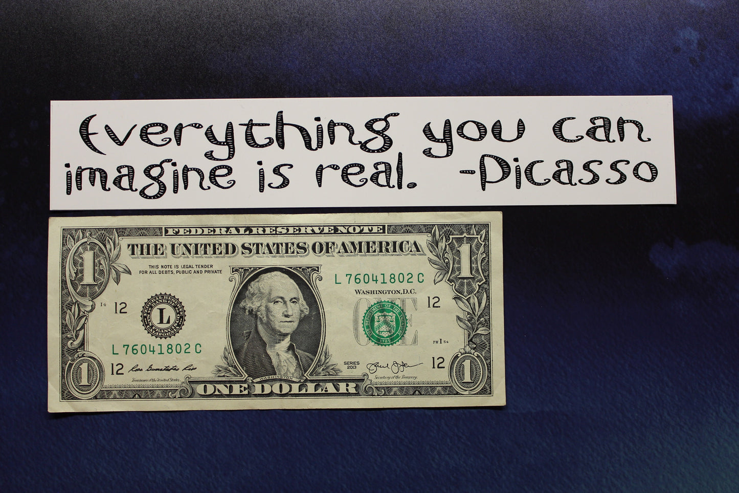 Picasso sticker Everything you can imagine is real laptop bumper bike car vinyl