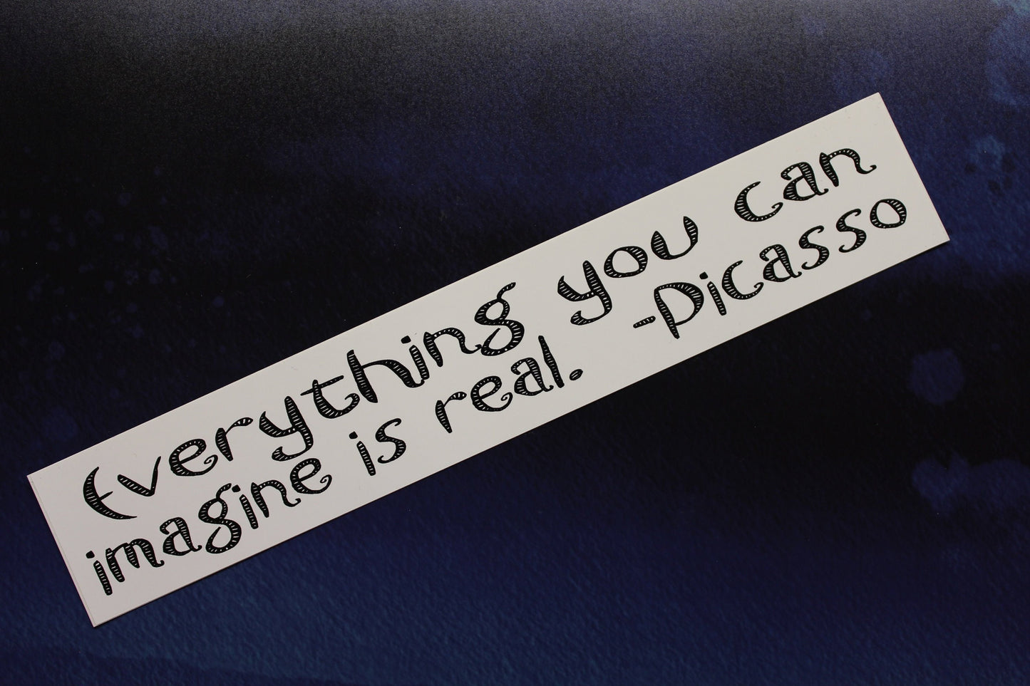Picasso sticker Everything you can imagine is real laptop bumper bike car vinyl