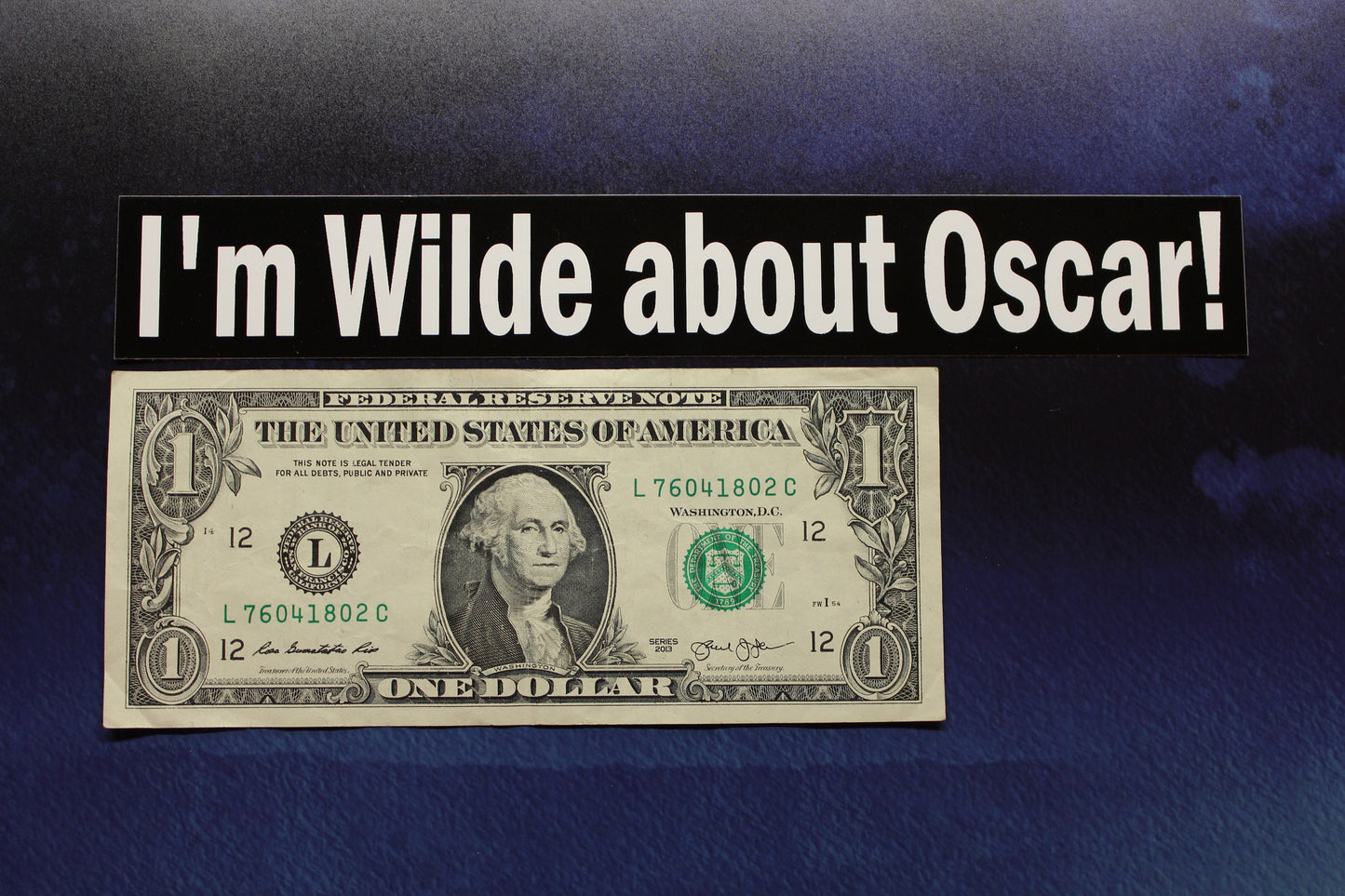 I'm Wilde about Oscar vinyl bumper sticker car bike guitar laptop