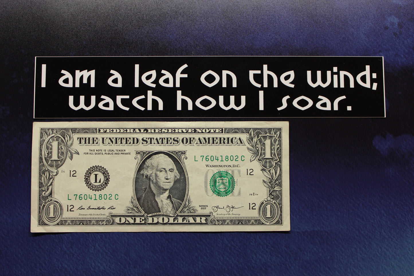 Firefly Serenity Vinyl Sticker I am a leaf on the wind watch how I soar car bike laptop guitar