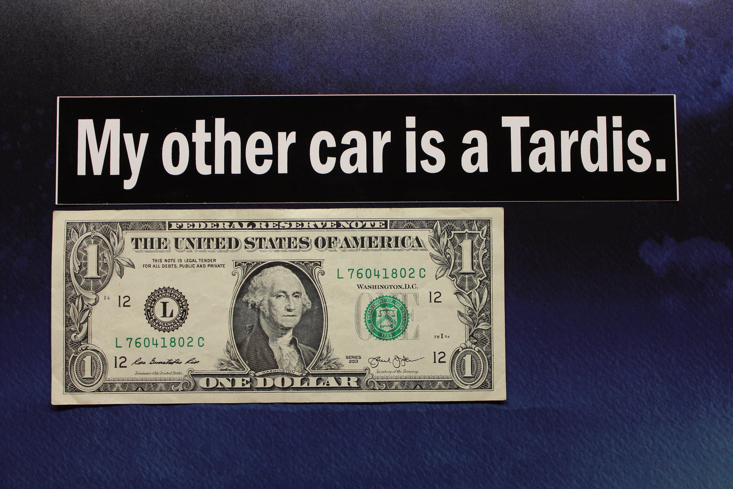 Doctor Who Sticker - My other car is a Tardis - vinyl bumper sticker