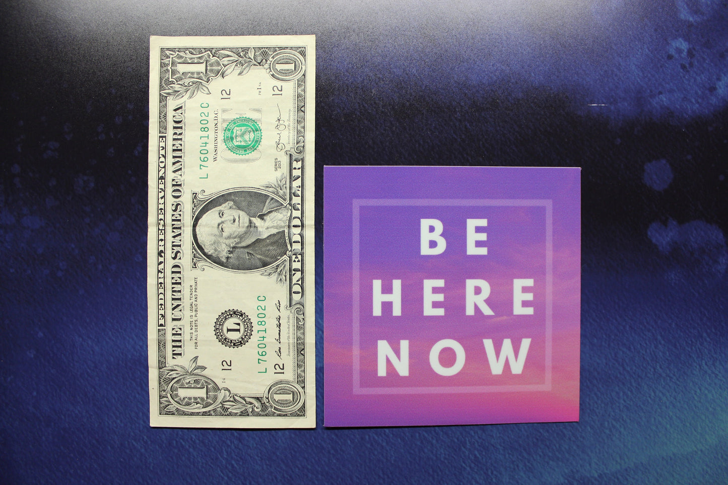 Be Here Now Vinyl Bumper Sticker Car Laptop Bike Ram Dass Mindfulness