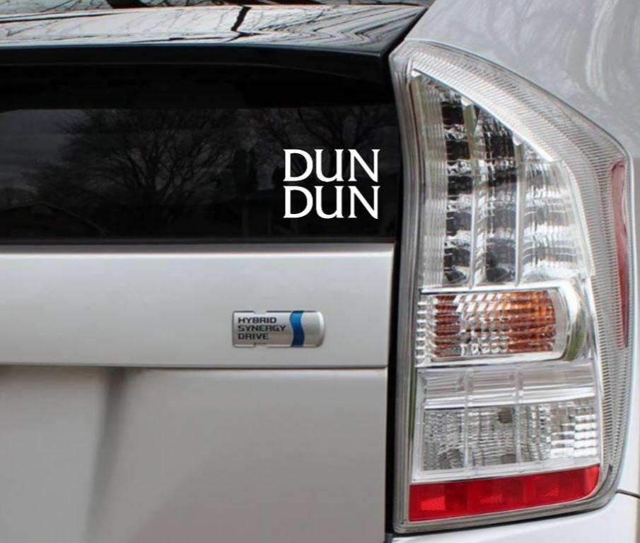Law & Order SVU Dun Dun Vinyl Decal