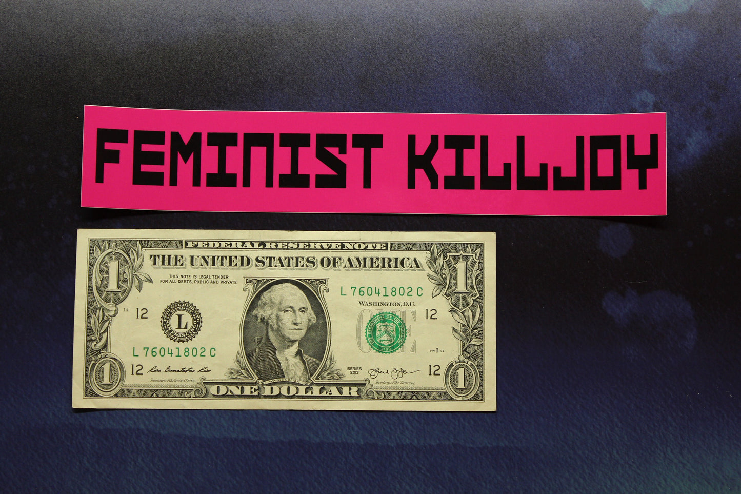 Feminist Killjoy Vinyl Decal Bumper Sticker Car Laptop Bike Guitar Resist Resistance Feminism