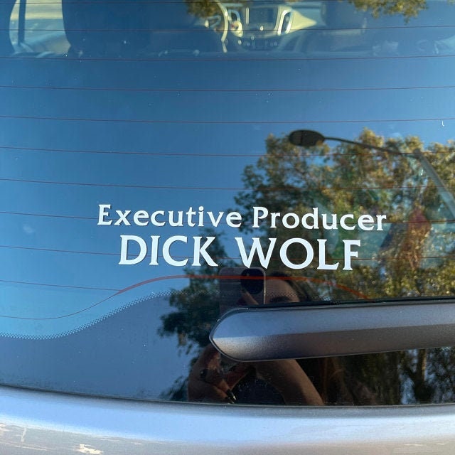 Law & Order SVU Executive Producer Dick Wolf Vinyl Decal