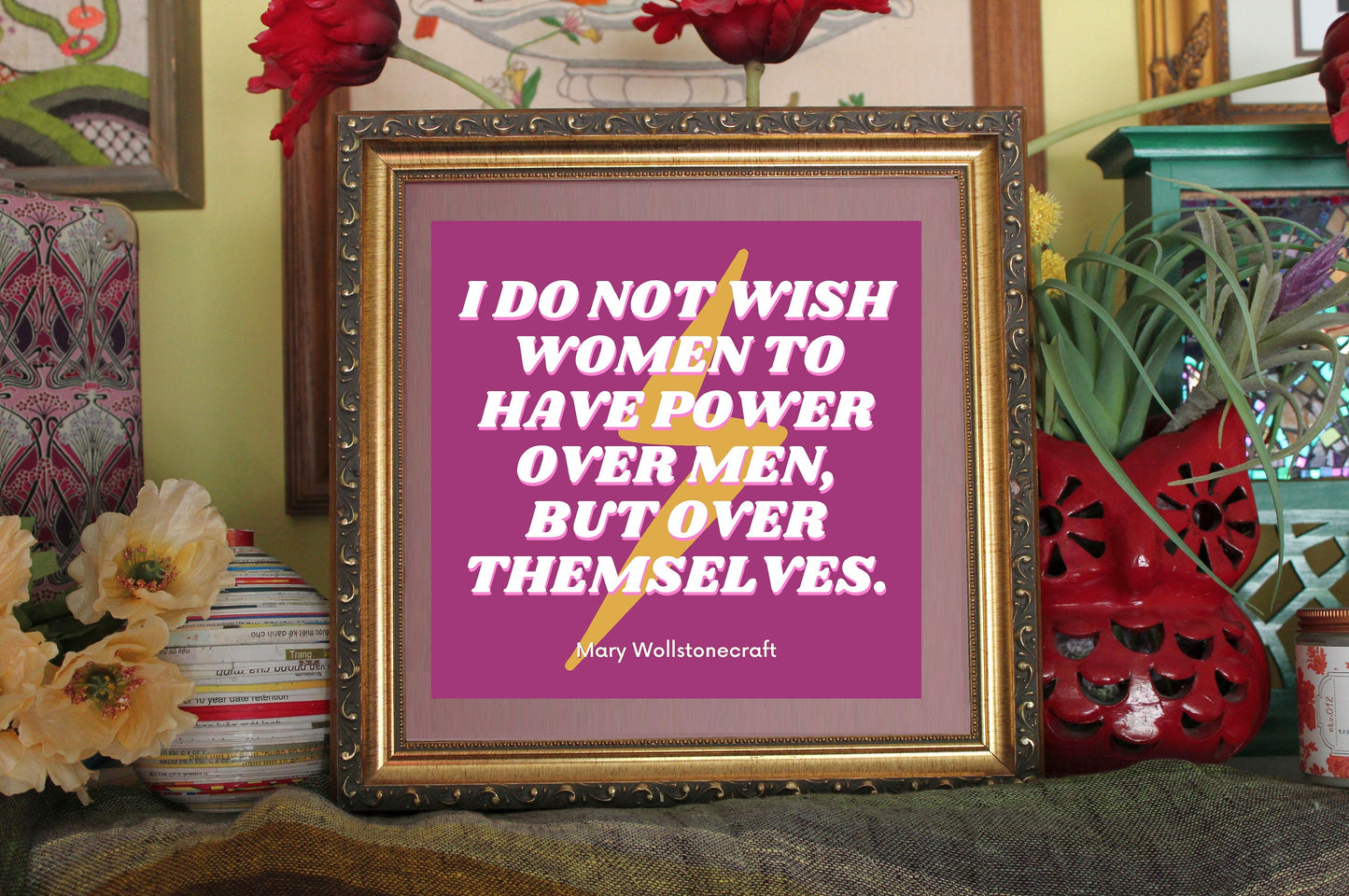 Mary Wollstonecraft Feminist Glossy Art Print Ready To Be Framed
