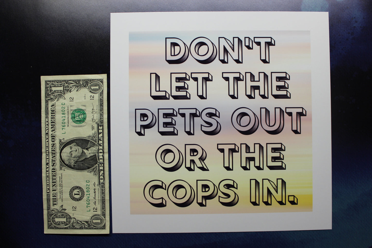 Don't Let the Pets Out or the Cops In Print