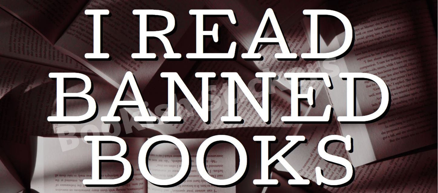 I Read Banned Books Vinyl Sticker