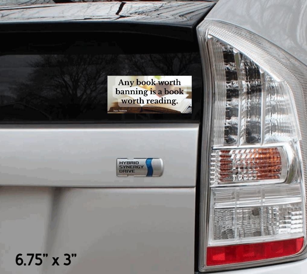 Banned Books Vinyl Sticker