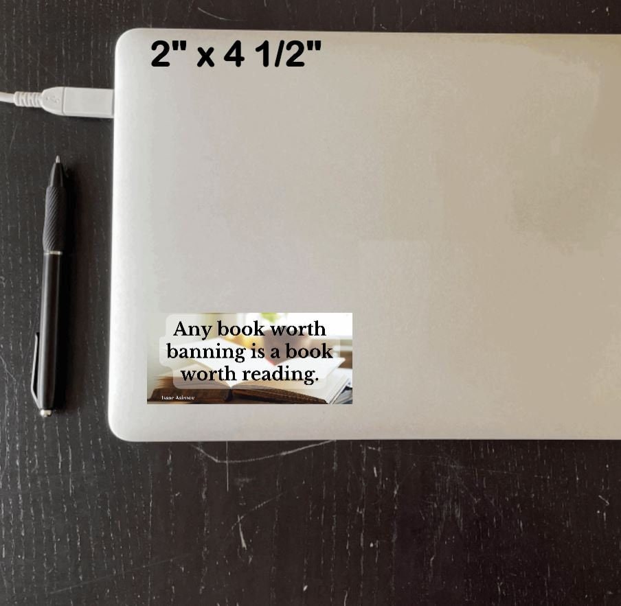Banned Books Vinyl Sticker